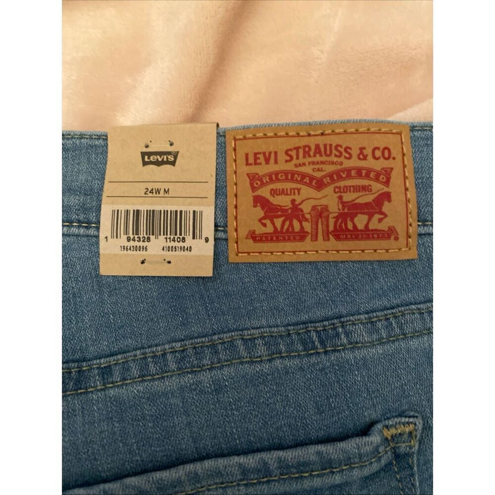 Levis 311 Shaping Skinny Jeans Women Plus Size 24W Blue Denim29" Inseam - Picture 10 of 10